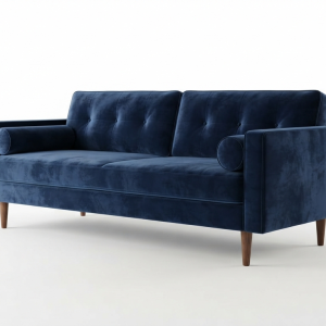 Velvet Mid-Century Sofa